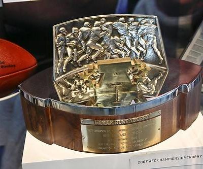 AFC Conference Playoff Trophy Replica, Lamar Hunt Trophy.