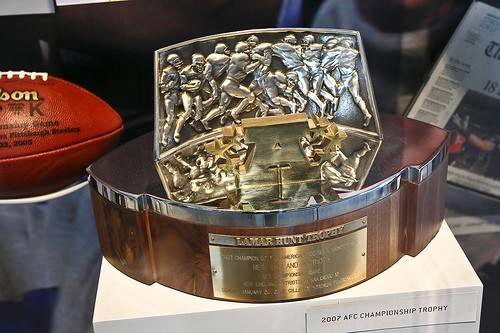 AFC Conference Playoff Trophy Replica, Lamar Hunt Trophy.