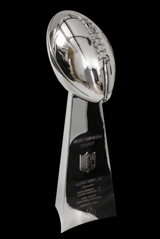 BLACK-SB-50 Vince Lombardi Trophy, Super Bowl 37, XXXVII Tampa Bay Buccaneers