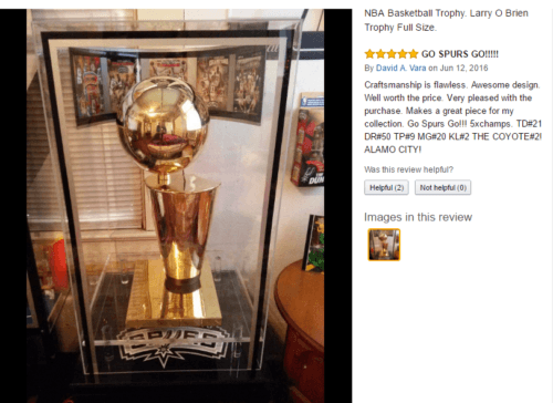 Full Size NBA Championship Trophy Replica – Vintage Sports Items