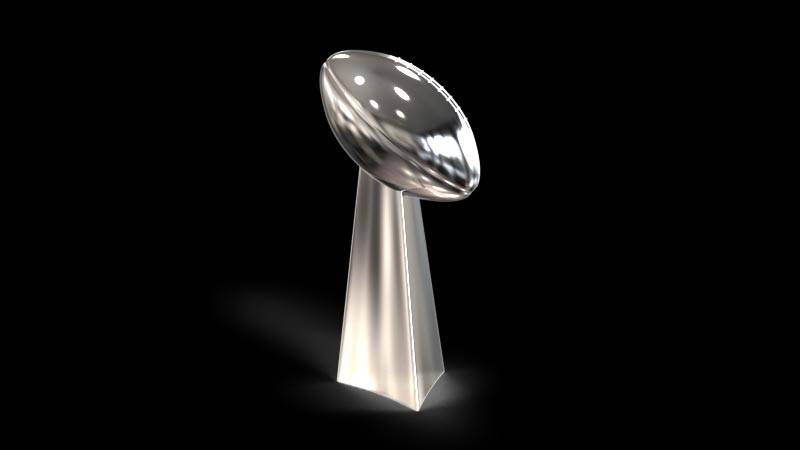 Vince Lombardi Trophy Replica, Super Bowl 48, XLVIII Seattle Seahawks