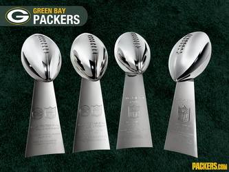 4 GREEN BAY PACKERS VINCE LOMBARDI TROPHIES