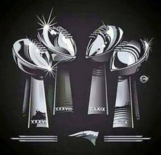 5 NEW ENGLAND VINCE LOMBARDI TROPHIES