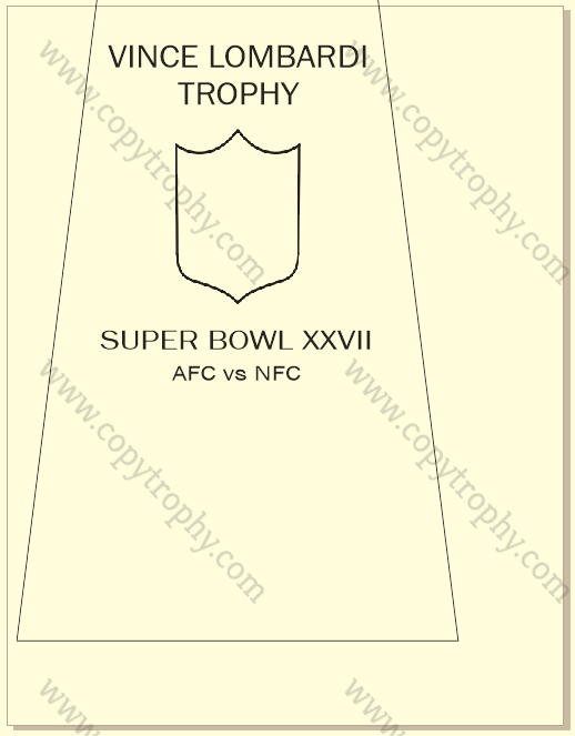 SUPER_BOWL_27_COWBOYS-1 Vince Lombardi Trophy, Super Bowl 27, XXVII Dallas Cowboys