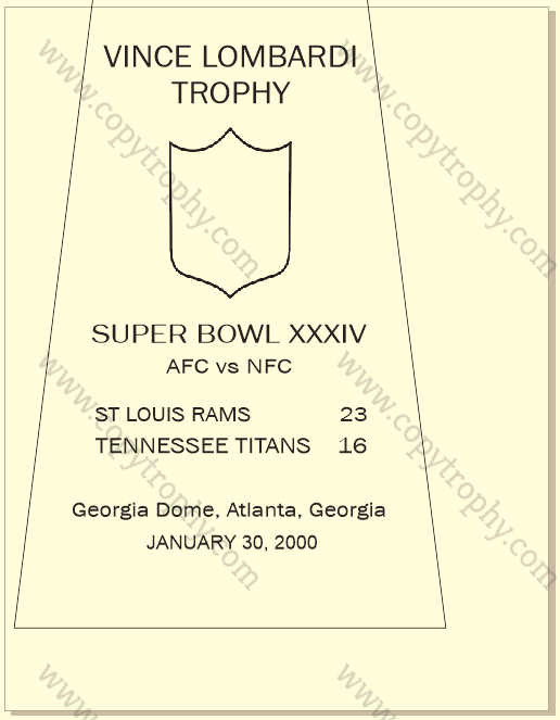 SUPER_BOWL_34_RAMS-1 Vince Lombardi Trophy, Super Bowl 34, XXXIV St. Louis Rams
