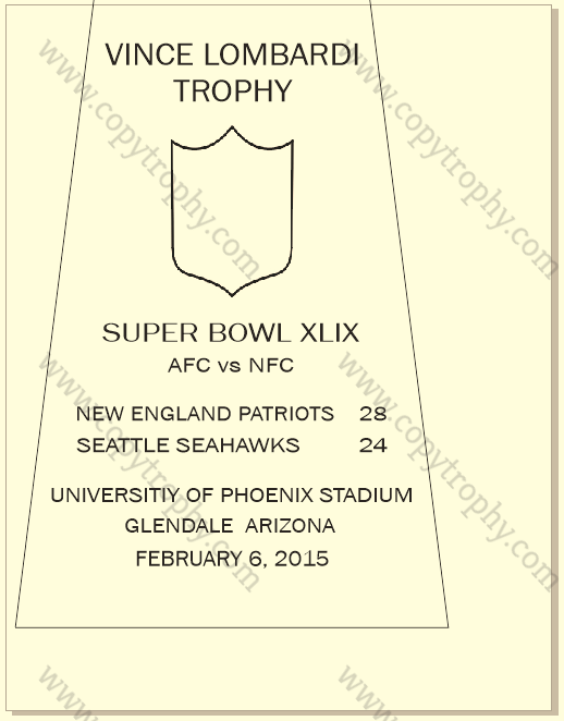 SUPER_BOWL_49_PATRIOTS-1 Vince Lombardi Trophies, New England Patriots Super Bowl Collection